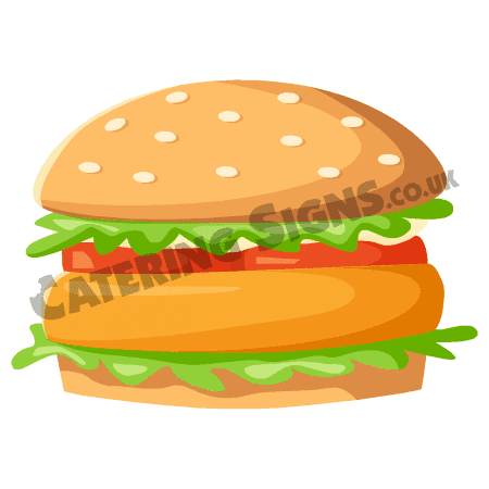 Chicken Burger Cartoon