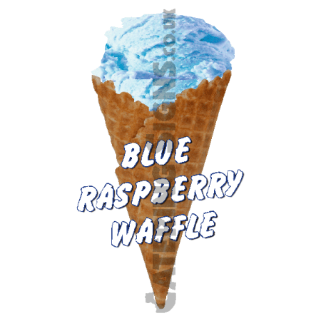 Blue Raspberry Waffle Scoop