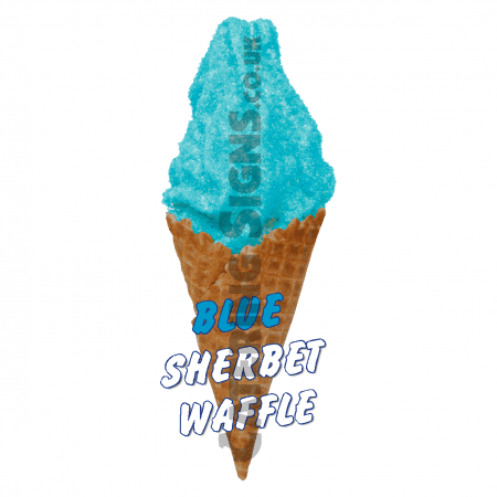 Blue Sherbet - Waffle Cone