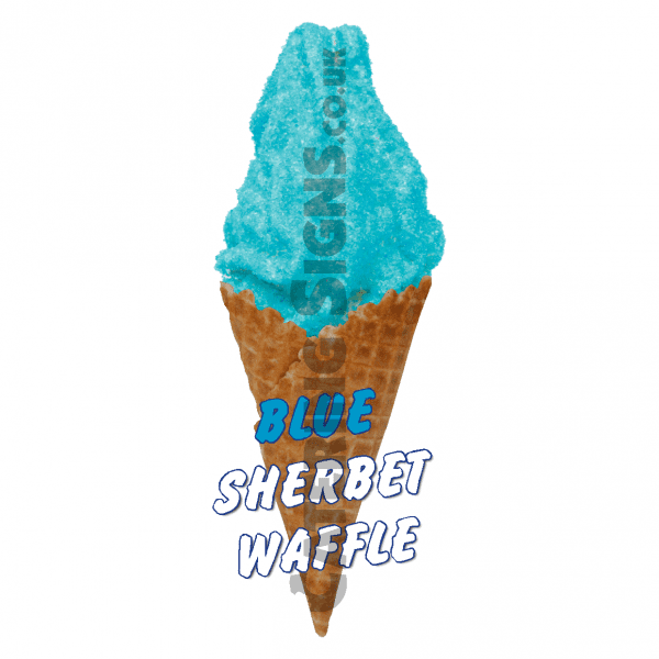 Blue Sherbet - Waffle Cone