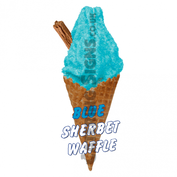 Blue Sherbet - Waffle Cone - Image 2