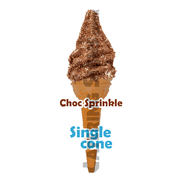 Chocolate Sprinkles - Single Cone