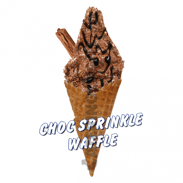 Choc Sprinkles & Sauce - Waffle Cone - Image 2