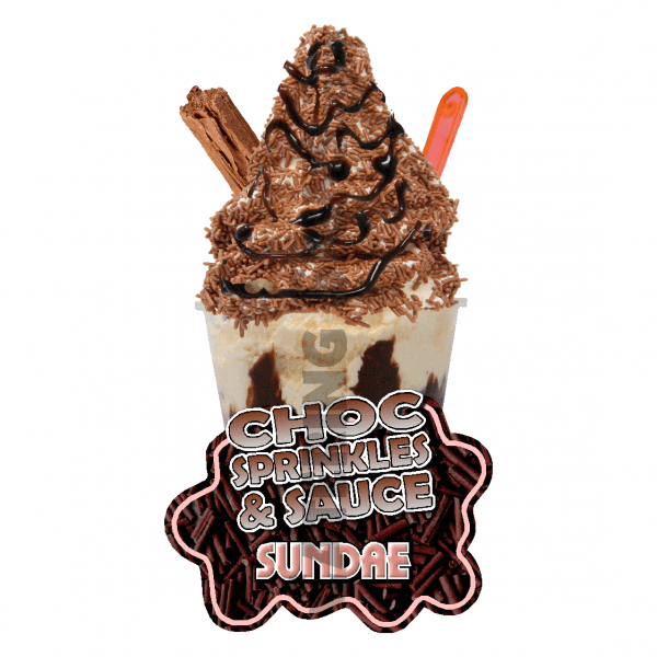 Choc Sprinkles & Sauce- Sundae