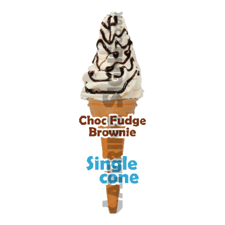 Chocolate Fudge Brownie - Single Cone