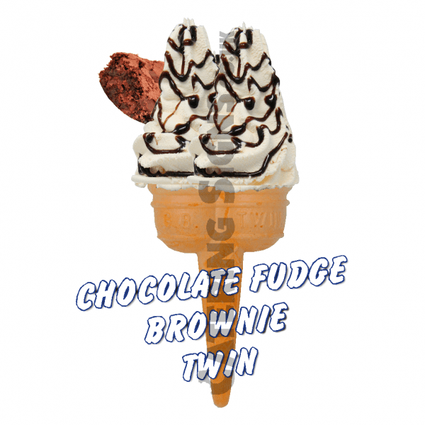 Chocolate Fudge Brownie - Twin Cone - Image 3