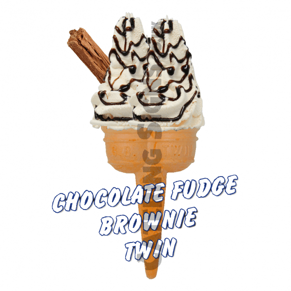 Chocolate Fudge Brownie - Twin Cone - Image 2