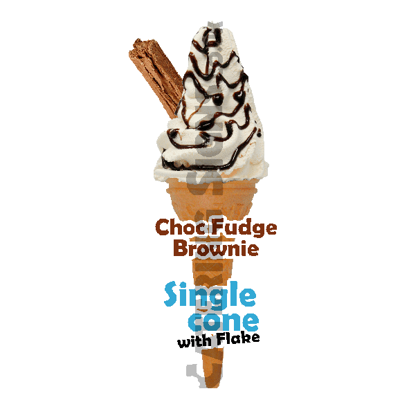 Chocolate Fudge Brownie - Single Cone - Image 3