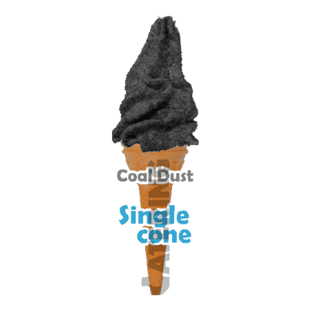 Coal Sherbet - Single Cone