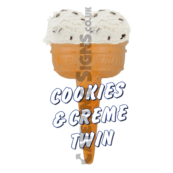 Cookies & Creme Twin Scoop