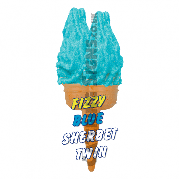 Fizzy Blue Bottle - Twin Cone