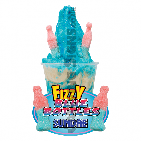 Fizzy Blue Bottles - Sundae