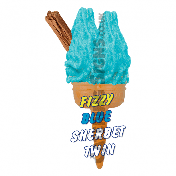 Fizzy Blue Bottle - Twin Cone - Image 3