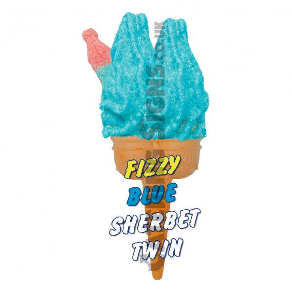 Fizzy Blue Bottle - Twin Cone - Image 2