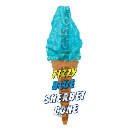Fizzy Blue Bottle - Single Cone