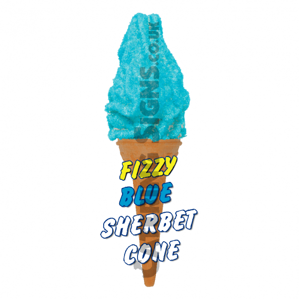 Fizzy Blue Bottle - Single Cone