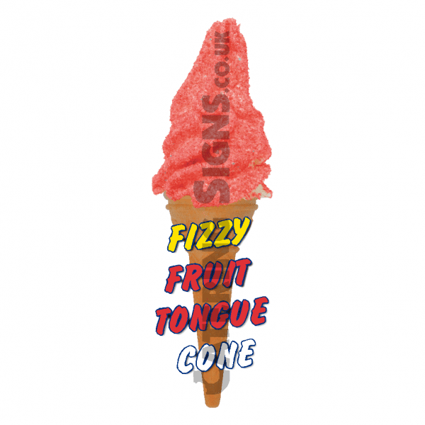Fizzy Fruit Tongue - Single Cone