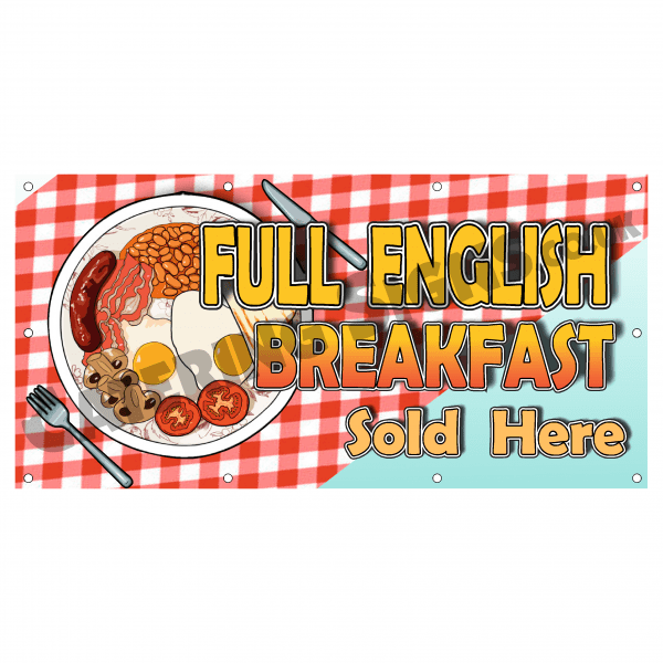 Full English Cartoon Banner