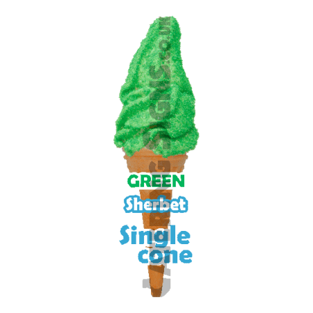Green Sherbet - Single Cone