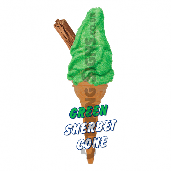Green Sherbet - Single Cone - Image 2