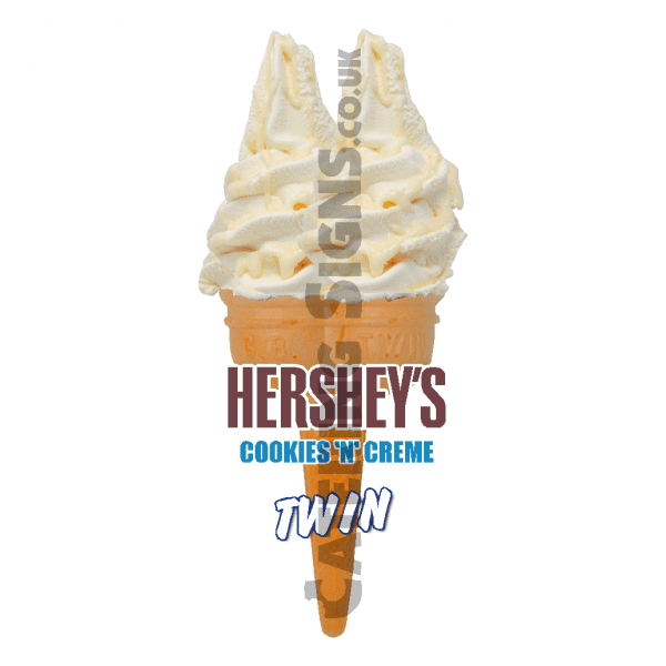Hersheys Cookies & Creme - Twin Cone