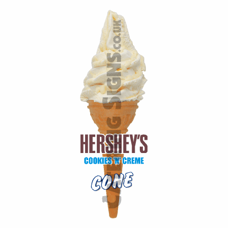 Hersheys Cookies & Creme - Single Cone