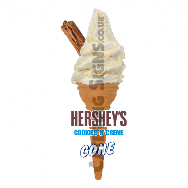 Hersheys Cookies & Creme - Single Cone - Image 2