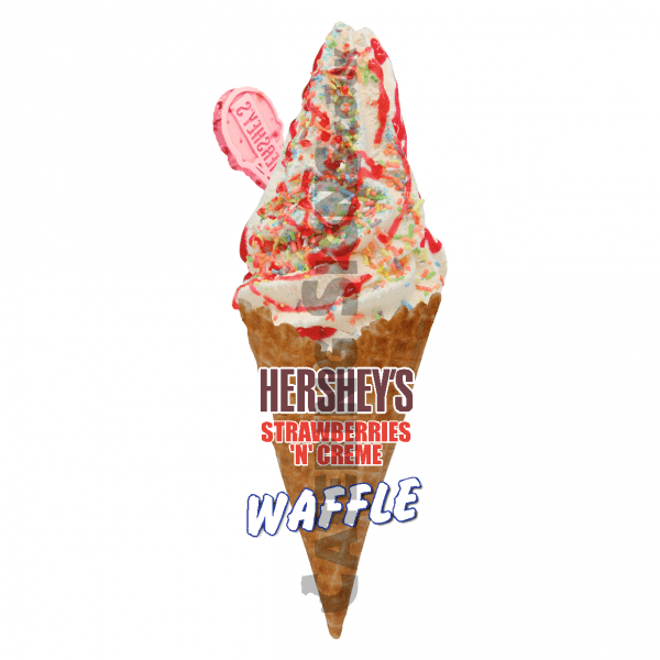 Hersheys Strawberry & Creme - Waffle Cone - Image 3