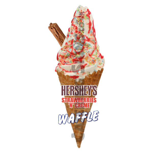 Hersheys Strawberry & Creme - Waffle Cone - Image 2