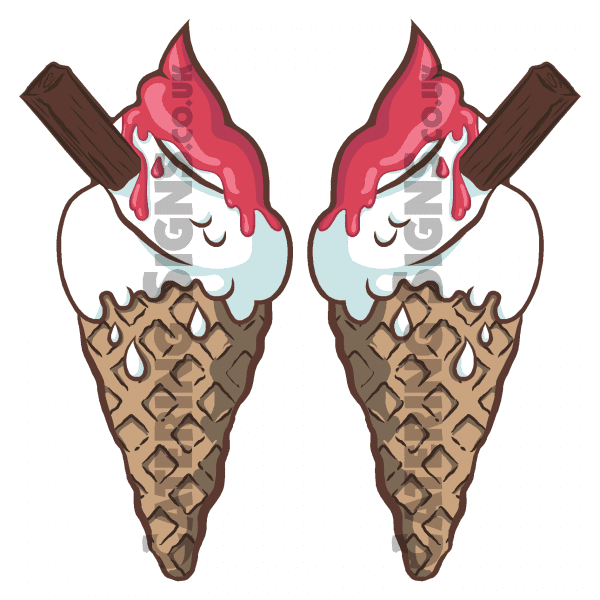Ice Cream Cone Pair