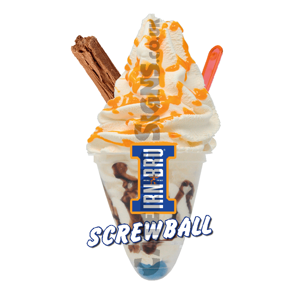 Irn Bru Screwball Catering Signs UK