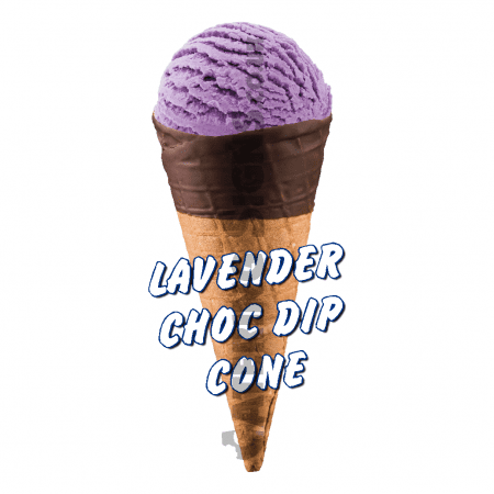 Lavender Choc Dip Scoop