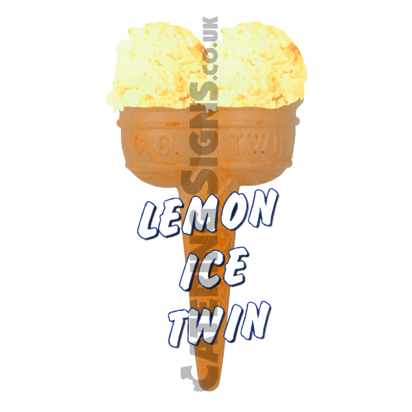 Lemon Ice Twin Scoop