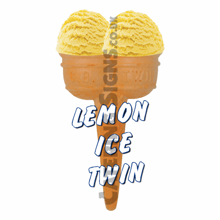 Lemon Ice Twin Scoop