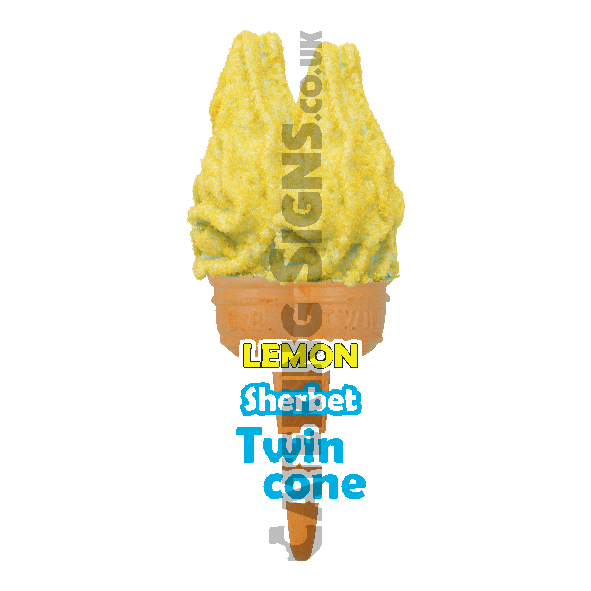 Lemon Sherbet - Twin Cone