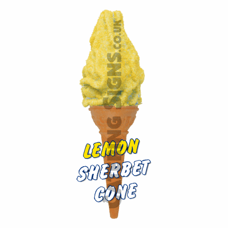 Lemon Sherbet - Single Cone