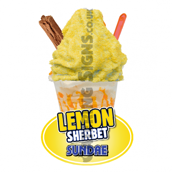 Lemon Sherbet- Sundae