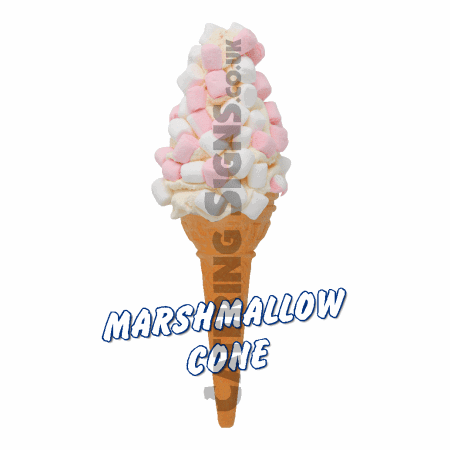 Marshmallow - Single Cone