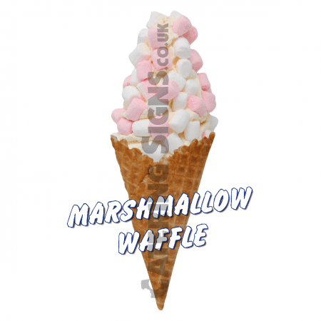 Marshmallow - Waffle Cone