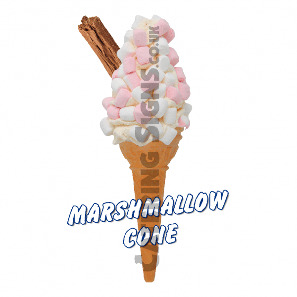 Marshmallow - Single Cone - Image 2