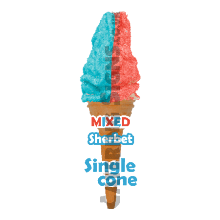 Mixed Sherbet - Single Cone