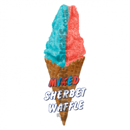 Mixed Sherbet - Waffle Cone