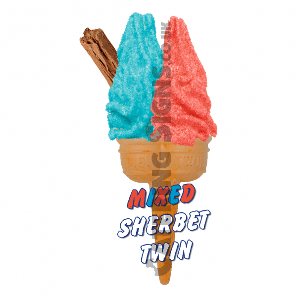 Mixed Sherbet - Twin Cone - Image 2