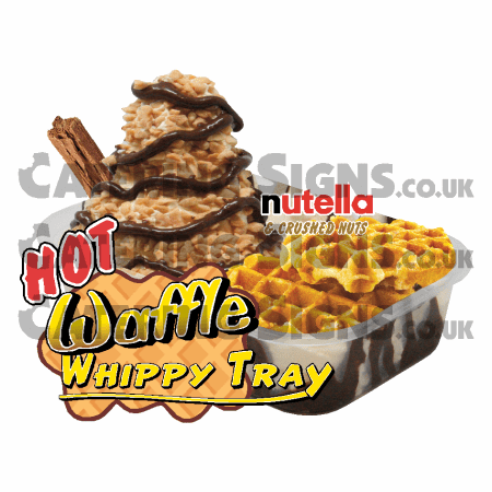 Nutella & Crushed Nuts - Waffle Tray