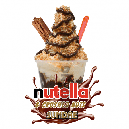 Nutella & Crushed Nuts- Sundae