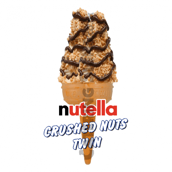 Nutella & Crushed Nuts - Twin Cone