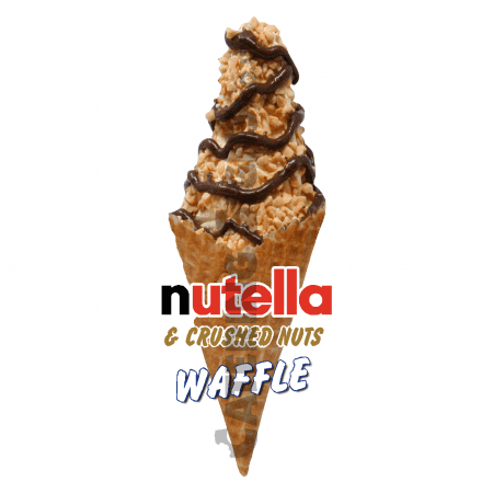 Nutella & Crushed Nuts - Waffle Cone