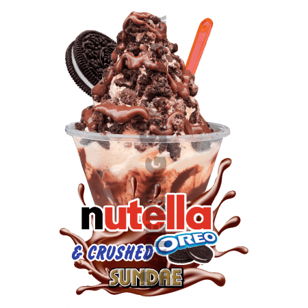 Nutella & Crushed Oreo- Sundae