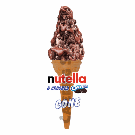 Nutella & Crushed Oreo - Single Cone