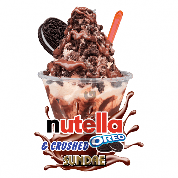 Nutella & Crushed Oreo- Sundae